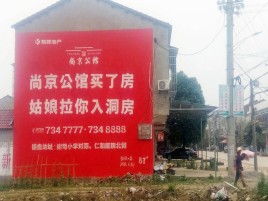 溧阳墙体广告在乡镇、农村市场的媒体优势